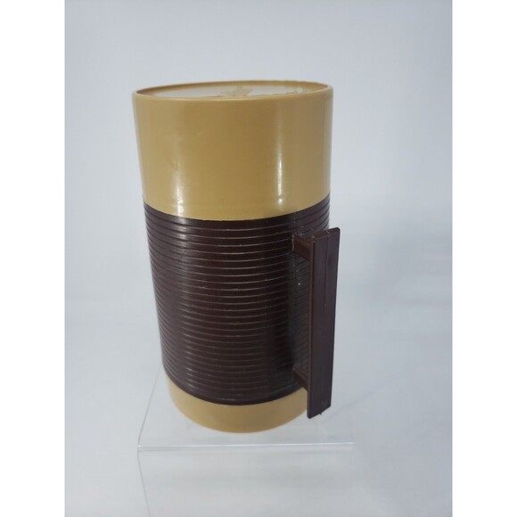 Aladdin Wide Mouth Vintage 1970's Brown Tan Insulated  Food Storage Container - Picture 3 of 13